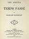 [Gutenberg 61318] • Les amours du temps passé